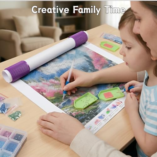 Diamond Painting Canvas Roller 2-Pack, Connectable Roll Holders
