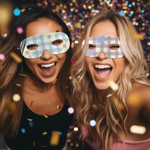 Prasacco 20 Pcs Paper Masks for Crafts, White Paper Eye Masks Paintable Plain Masquerade Mask DIY Blank Mask for Halloween Mardi Gras Costume Party Decorations