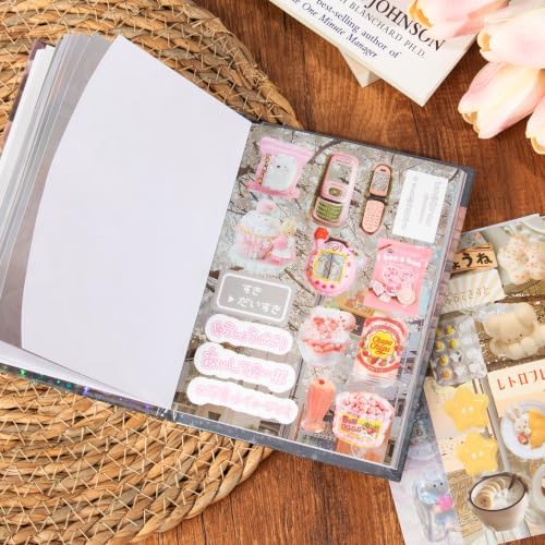 Uideyvi Japanese Comic Style Sticker Scrapbooking Supplies for Junk Journal, 45 Sheets Stickers TZ013009