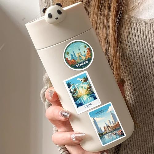 100Pcs Vintage World Map Stickers Set