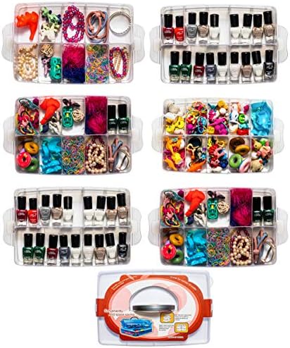 Sooyee 6 Layers Stackable Storage Container 60 Adjustable Compartments