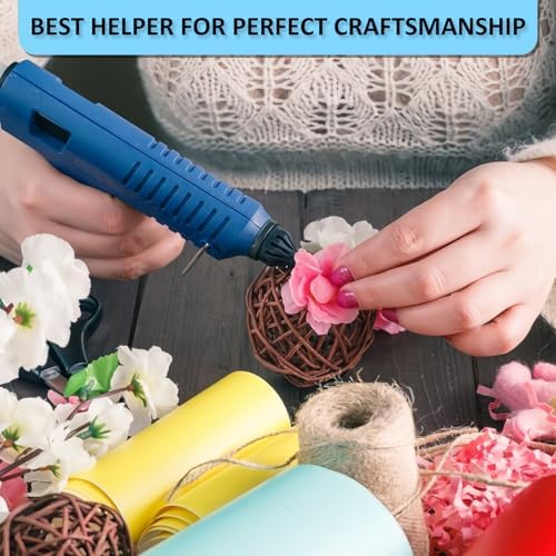Phinus 36 Pack Mini Hot Glue Sticks, 8" Long x 0.27" Diameter Clear Glue Sticks for Glue Gun, EVA Clear Glue Gun Sticks, Hot Glue Gun Sticks for DIY Craft Sticky Projects & More