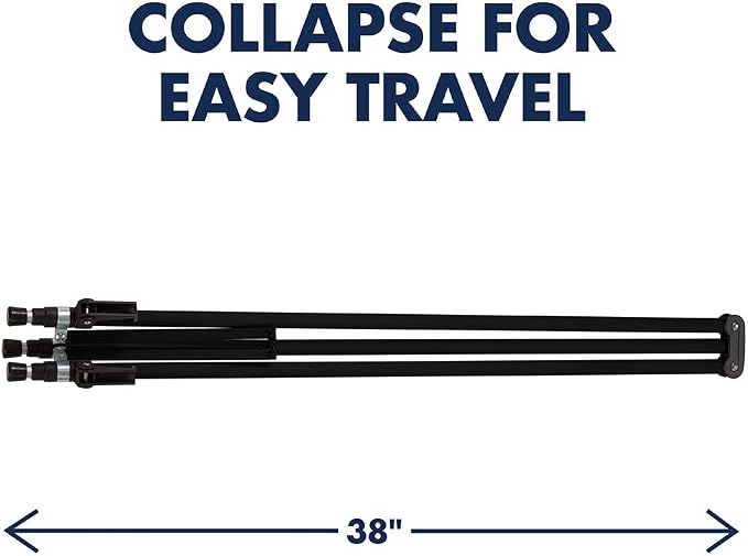 Quartet Easel, Aluminum, Lightweight, Telescoping, 66" Max. Height, Supports 25 lbs, Black (51E)