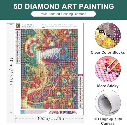 Christmas Diamond Art Kits for Adults , diamond painting kits for Beginners
