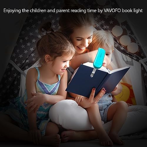 VAVOFO USB Rechargeable Book Light, Bookmark Clip on LED Reading Light
