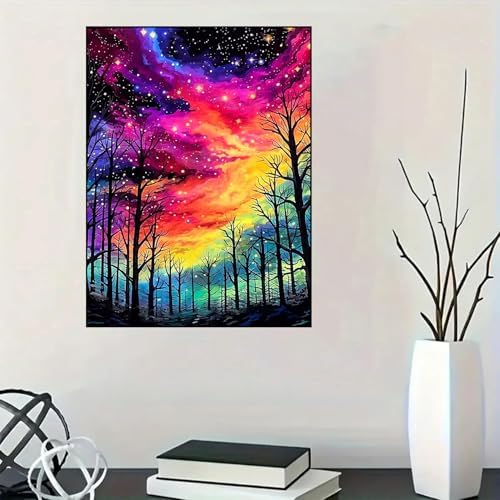 Lophomie Diamond Art Kits for Adults, 5D Starry Night Diamond Painting Kits