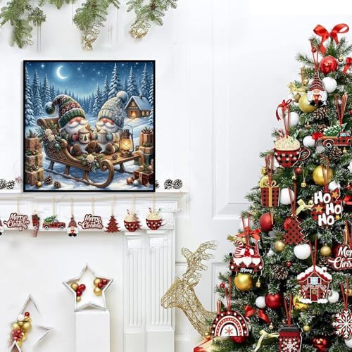 Axquilon Christmas Diamond Art Kits for Adults 14x14 inch