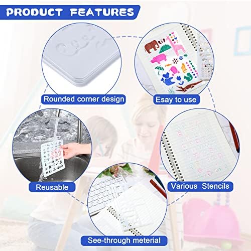 Teling 66 PCS Journal Stencils Planner, Bullet Drawing Templates Set