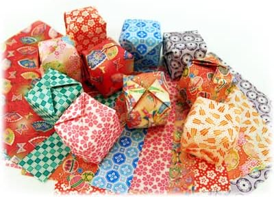 JapanBargain 3587 Origami Paper, 300 Sheets Japanese Washi Chiyogami, Yuzen Style 3-Inch, Made in Japan, 2-Pack