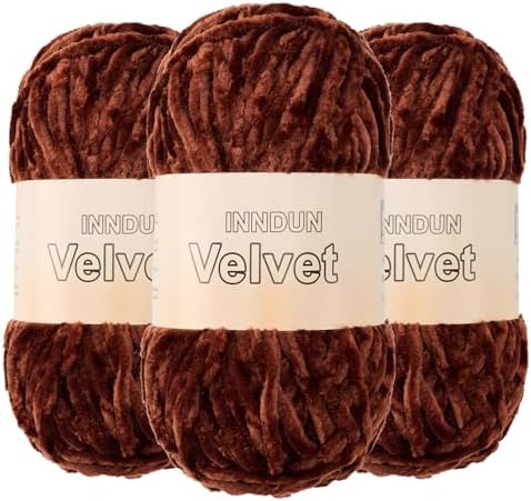 Soft Velvet Chenille Yarn for Crocheting, Super Bulky Yarn for Blankets