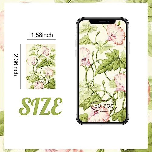 9 Sets 450 Sheets Washi Stickers for Journaling, Plants Fruit Flowers Butterfly Shell Boho Stickers Vintage Aesthetic Scrapbook Sticker for Bullet Journal Art Diary Card Craft Gifts Planner Notebook