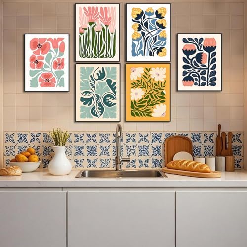 6pack Flowers Diamond Art Kits for Adult Diamond Painting Kit for Beginner