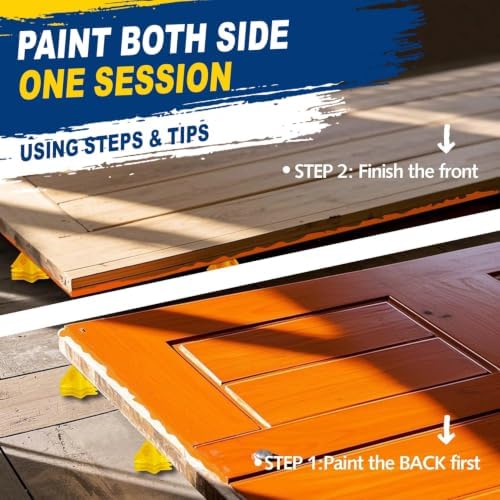 KATA 36PCS Painter's Pyramids, Paint Stands for Cabinet Doors & Woodworking
