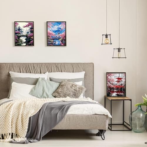 EIBEILI Scenery Paint by Numbers Kit for Adults,DIY Wall Decor