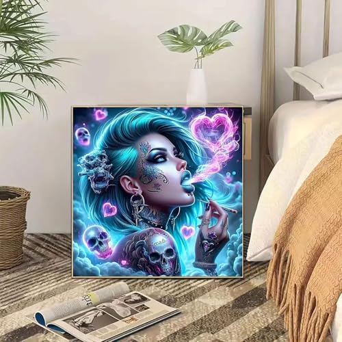Xylogist Diamond Art Kits for Adults, Gothic Diamond Painting Kits 14x14in