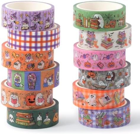 Halloween Ghost Reading Washi Tape for DIY Craft Gift Wrapping