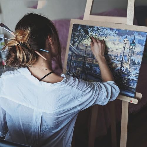 12x16 Canvas for Painting - Artist-Grade Blank Canvases Boards & Panels, Premium White Flat Canvas Bundle for Adults (6 Pack)