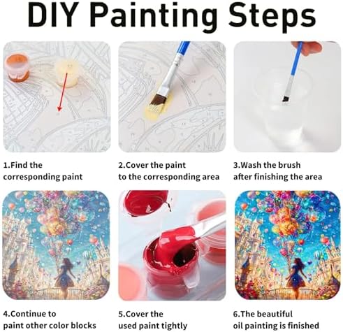 koemhxb Paint by Numbers for Adult, Sunset Ocean Paint by Numbers Kit for Adults Beginners, DIY Seascape Acrylic Painting on Canvas for Home Wall Art Decor 16x20 Inch