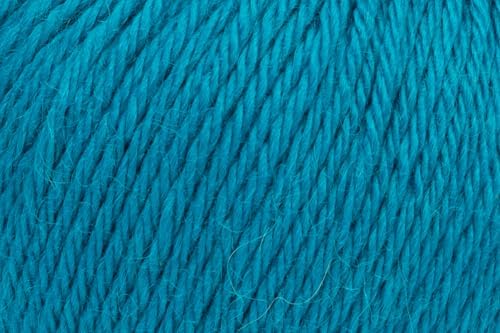 100% Baby Alpaca Yarn for Knitting & Crocheting - Set of 3 Skeins of Premium Yarn DK - Lightweight, Hypoallergenic & Thermal Peru Made - Ideal for Delicate Projects (BL120 - Peacock Blue)