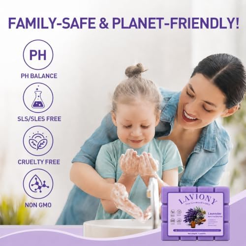 Melt and Pour Soap Base, Pre-Cut, for DIY Soap Craft, 1LB Lavender