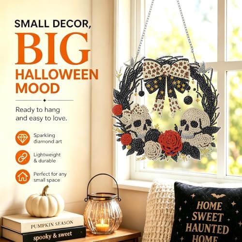 Halloween Hanging Diamond Art Kits for Adult Diamond Painting Kit Pendant