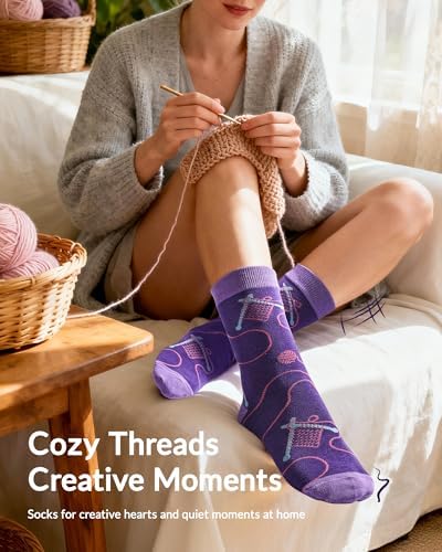 Jeasona Women's Cute Socks Fun Gifts for Wife Mom Daughter Girlfriend