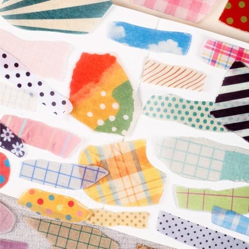 120 Pcs Aesthetic Washi Stickers for Bullet Journaling