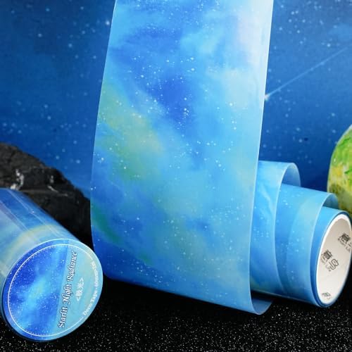 PET Tape Stickers for Journaling Supplies,Starry Stickers for Scrapbooking
