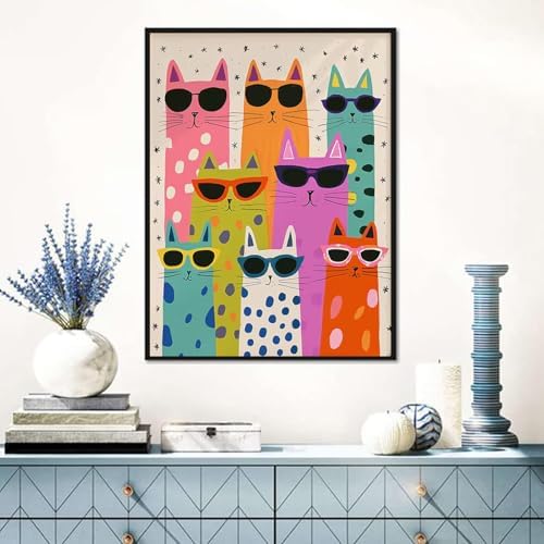Benjenes Cat Diamond Art Kit for Adults
