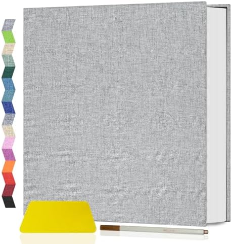 Popotop Photo Album Self Adhesive Scrapbook Album for 4x6 5x7 8x10 Pictures DIY Photo Book as Scrapbooking Supplies Kits, Birthday Gifts for Women Mom Wedding Baby Family Travel