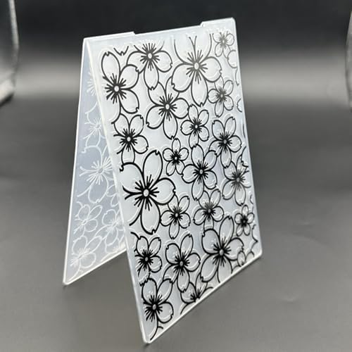 3D Plastic Embossing Folder Template Flowers Small Flowers Texture A6 Size for Card Making DIY Scrapbooking Paper Crafting Handmade Crafts Scrapbooking Arts Supplies Scrapbook Decor