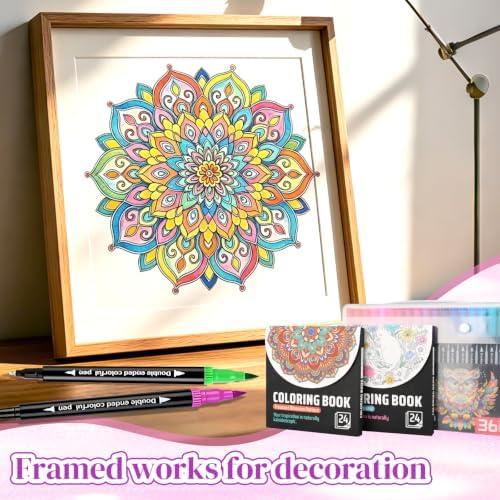Swear Coloring Book for Adults with 36 Colors Watercolor & Drawing Pens