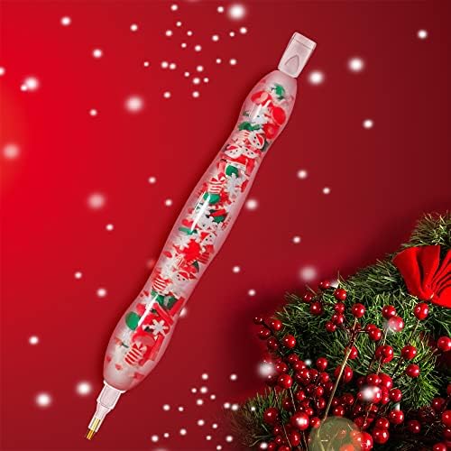 Praise V Do Christmas Diamond Painting Art Drill Pen Stylus,Gem Rhinestone Picker Tool Pen Kit Accessories Nail Art Embroidery with Glue Clays Tips
