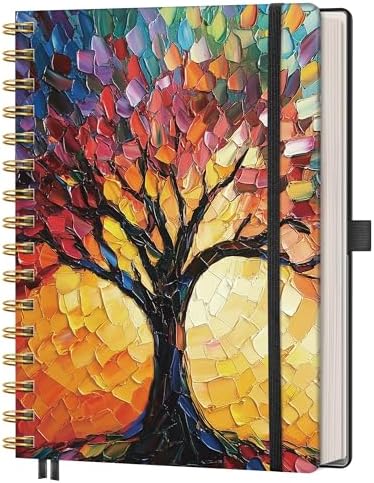 AHGXG Dotted Journal Notebook, 160 Pages, A5 Medium Size (5.7'' x 8.3'')