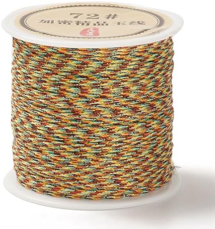 Elecrelive 43 Yards Mixed Color Nylon String 0.8mm Nylon Beading Thread