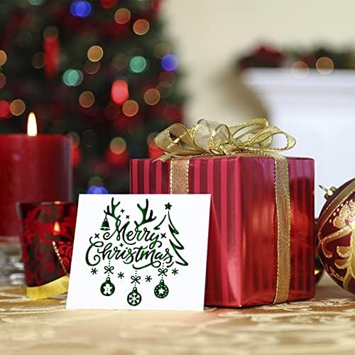 ORIGACH 2 PCS Merry Christmas Hot Foil Plate for Card Making DIY Scrapbooking Paper Decor Embossing Foil Handmade Craft