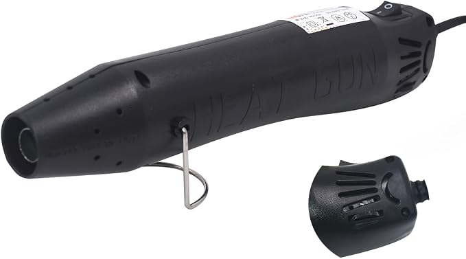mofa Resin Heat gun,6.6ft Cable 300W Hot Air Gun for Crafting,Acrylic Paint Dryer Multi-Purpose Electric Heating Nozzle (Black Temp Regulation)