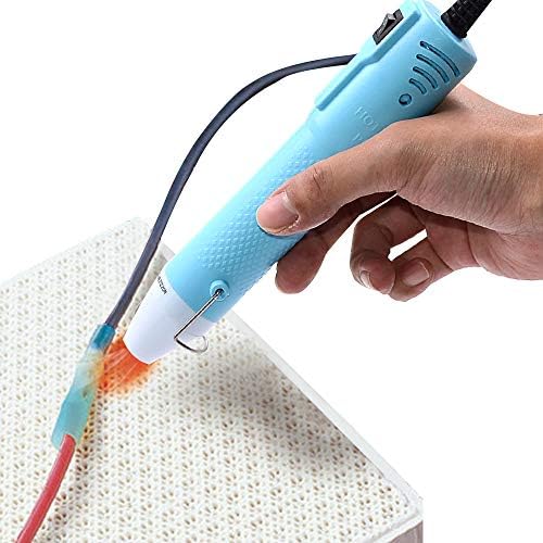 mofa Heat gun,Mini Hot Air Gun Tools Shrink Pen with Stand For DIY Embossing And Drying Paint Multi-Purpose Electric Heating Nozzle 150W 110V (Blue)