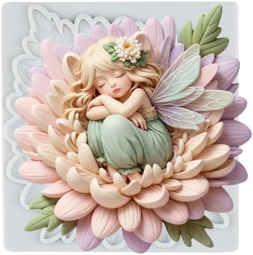 Flower Fairy Polymer Clay Mold Fairy Girl Silicone Molds