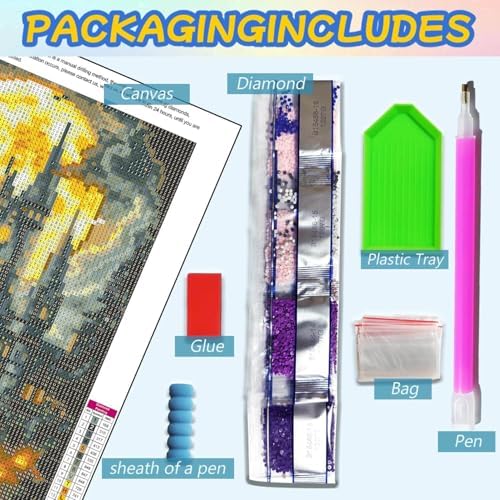 Diamond Art Kits for Adults, Castle Diamond Painting Kits 12x16 Inch