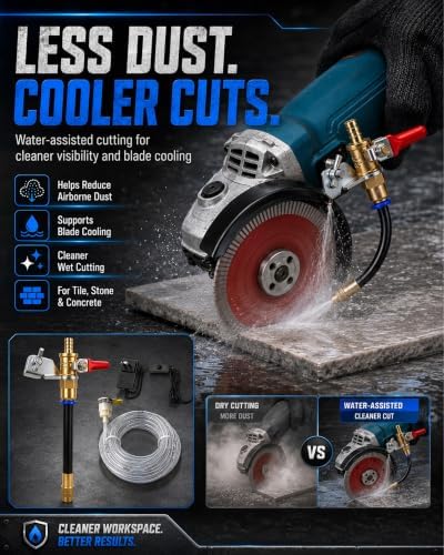 Angle Grinder Dust Remover Water Sprayer Attachments Marble Machine Cooling