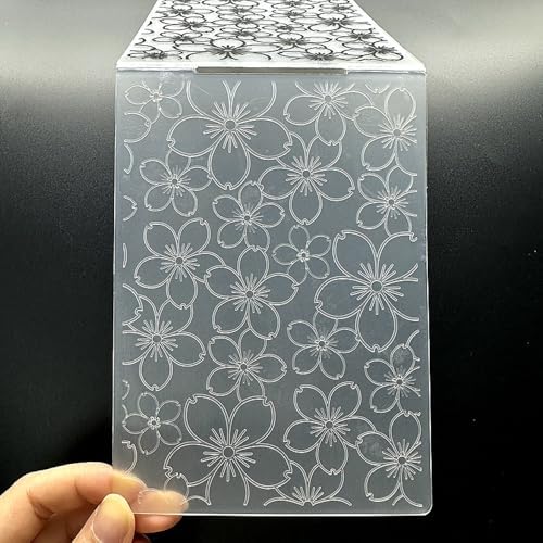 3D Plastic Embossing Folder Template Flowers Small Flowers Texture A6 Size for Card Making DIY Scrapbooking Paper Crafting Handmade Crafts Scrapbooking Arts Supplies Scrapbook Decor