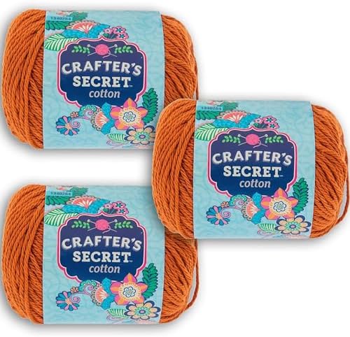Hobby Lobby Crafter's Secret Yarn, 24 Papaya, Set of 3