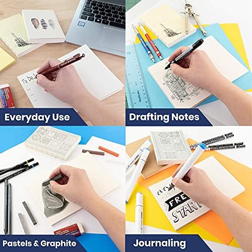 Pacific Arc LayFlat Sketchbook - 3.75 x 5.3 Inches - Celtic Blank Note Book, 64 Sheets, Thick 100gsm Paper, for drawing, sketching, and journaling, 32 Blank and 32 Gridded