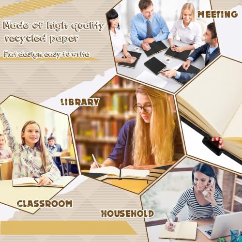 Henoyso 12 Pcs A5 Blank Notebook Journal Hardcover Sketchbook, 8.3 x 5.7 in
