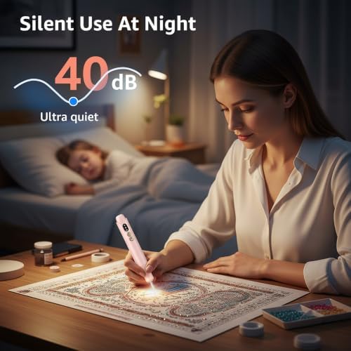 Electric Diamond Painting Pen with LED Lights,Diamond Art Pens for Painting