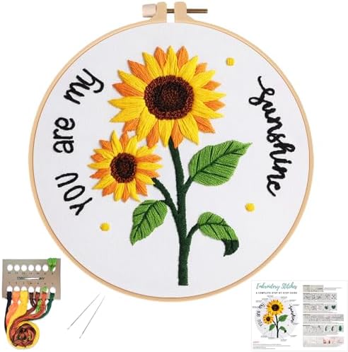 Louise Maelys You are My Sunshine Embroidery Kit for Beginners DIY