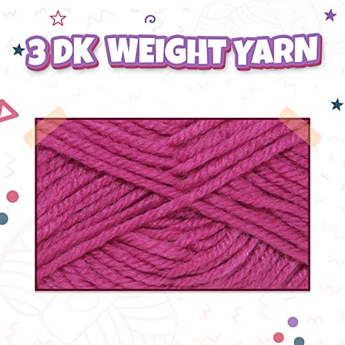 TYH Supplies 10 Acrylic Yarn Skeins SHK Collection | 700 Yards Soft DK Light Worsted Yarn for Knitting, Crocheting & Craft Projects – Crochet Kit for Beginners, Amigurumi, Small Gifts & Home Décor