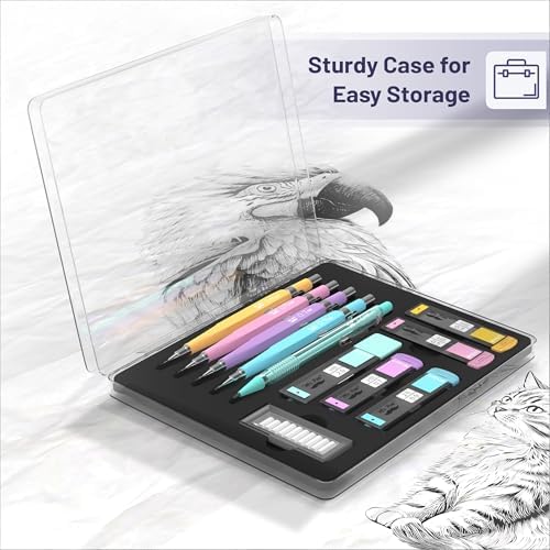 Mr. Pen- Pastel Mechanical Pencil Set, 5 Mechanical Pencils (0.3, 0.5, 0.7