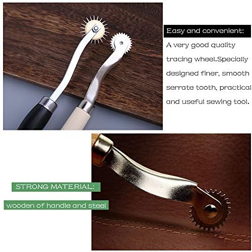 Lunarm Tracing Wheel Sewing Tool 3pcs Steel Needle Point Tracing Wheel